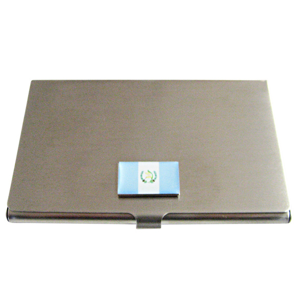 Credit card with Guatemala flag background for bank  Guatemala Flag Business Card Holder